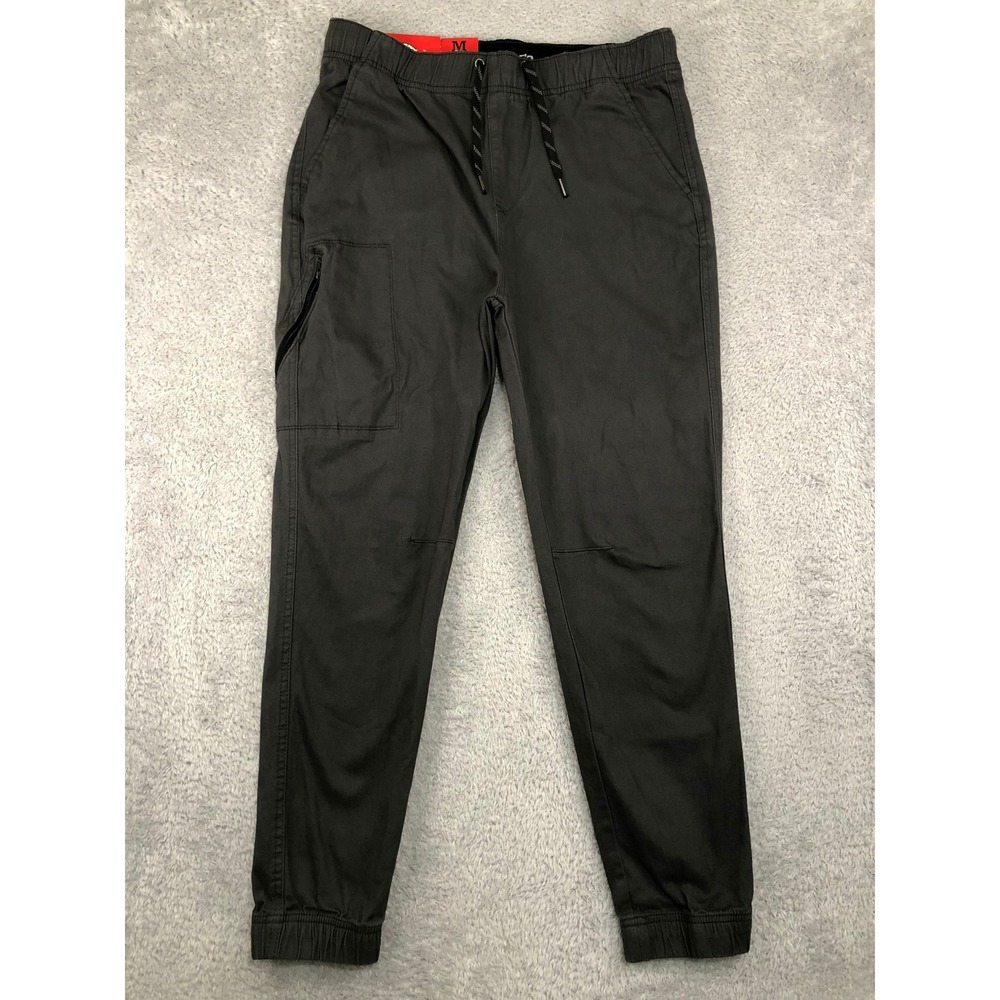 Iron Co. Jogger Men 33x28 Grey NWT Stretch Drawstring Elastic Waist